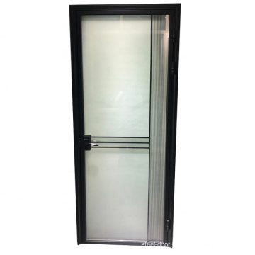 Slim frame aluminium profile  frosted washroom door